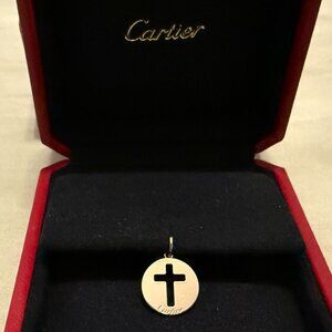 CARTIER Cross Symbol 18K YG Pendant
